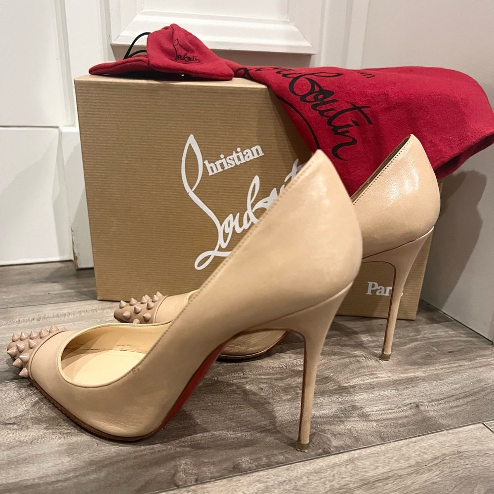 Christian Louboutin Geo Spiked Toe Pumps